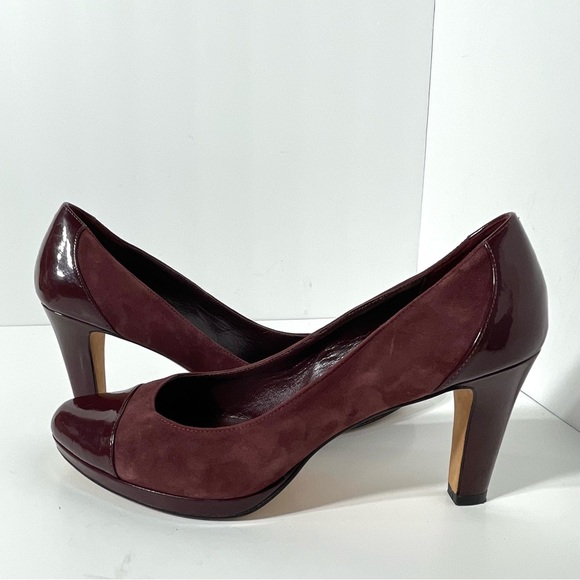 Cole Haan Patent Leather & Suede Pumps Size 9.5B - Picture 1 of 10
